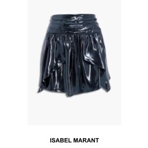 Isabel Marant Silk Lame Skirt Kira 36 Small NWOT
